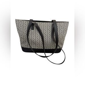 CELINE Macadam Tote with Leather Trim